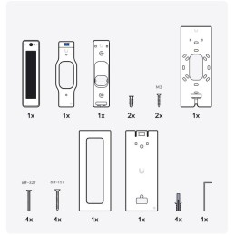 Ubiquiti UniFi Access Reader G2 Professional - Přístupová NFC čtečka s kamerou, dotykový displej, krytí IP55, PoE