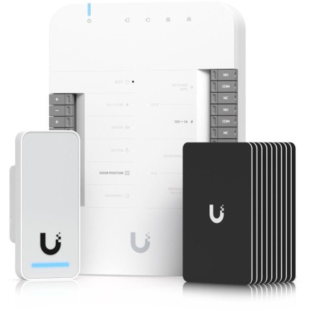 Ubiquiti UniFi Access G2 Starter Kit - Sada, 1x rozbočovač, 1x čtečka G2, 10x přístupová karta