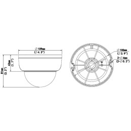 Uniarch by Uniview IP kamera/ IPC-D125-APF28/ Dome/ 5Mpx/ objektiv 2.8mm/ 1944p/ IP67/ IR30/ IK10/ PoE/ Onvif