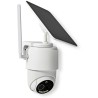 NEDIS IP kamera 4G solární/ venkovní/ IP65/ Wi-Fi/ 1080p/ PIR senzor/ USB-C/ microSD/ Android/ iOS/ bílá + solární panel