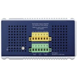 Planet IGS-6325-4UP2X průmyslový L3 switch, 4x2.5Gb, 2x10Gb SFP+, PoE 802.3bt 360W, 48-54VDC, -40~75°C, IP30, fanless