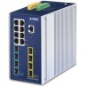 Planet TSN-6325-8T4S4X priemyselný TSN L3 switch, 8x1Gb, 4x2.5Gb SFP, 4x10Gb SFP+