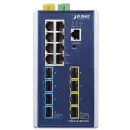 Planet TSN-6325-8T4S4X průmyslový TSN L3 switch, 8x1Gb, 4x2.5Gb SFP, 4x10Gb SFP+