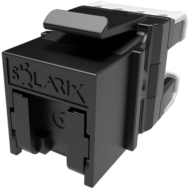 Solarix keystone c6 UTP RJ45 černý pro kleště  SXKJ-NA-BU SXKJ-6-UTP-BK-NA - 24ks multipack