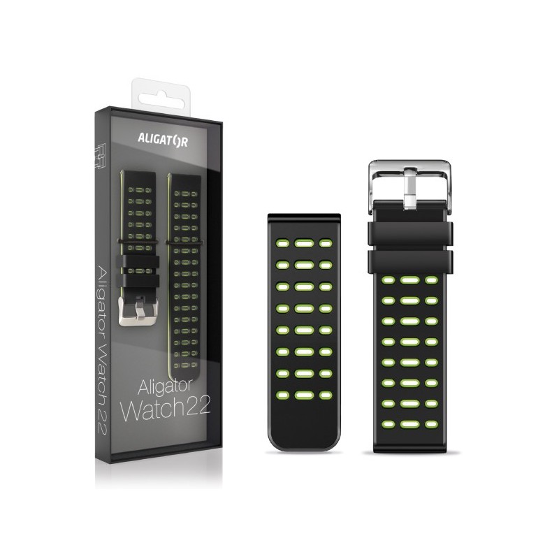 Silikonarmband Dual 22mm, grün