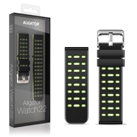 Silikonarmband Dual 22mm, grün