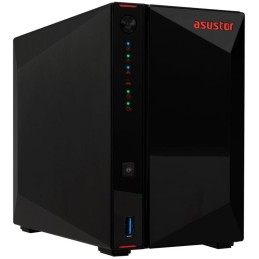 Asustor Nimbustor 2 Gen2 AS5402T 2 Bay NAS, Quad-Core 2.0GHz CPU, Dual 2.5GbE Ports, 4GB DDR4, 4x M.2 SSD Slots