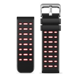 Silikonarmband Dual 22mm, rot