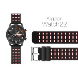 Silikonarmband Dual 22mm, rot