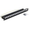 Triton 19' Modulares Patchpanel 1HE für max. 24 Stück Keystone, Loch 14,8x17,5mm, grau