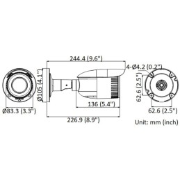 HiLook Powered by HIKVISION/ IPC-B640HA-Z/ Bullet/ 4Mpix/ 2.8-12mm/ H265+/ MD2.0/ IP67/ IR 30m
