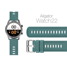 Silicone strap 22mm, green