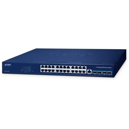 Planet GS-6311-24T4X L3 switch, 24x1Gb, 4x10Gb SFP+, QoS, fanless