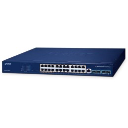 Planet GS-6311-24HP4X L3 switch, 24x1Gb, 4x10Gb SFP+, 8x PoE 802.3bt + 16x PoE 802.3at 480W, QoS
