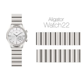 Remienok kovový 22mm, strieborný