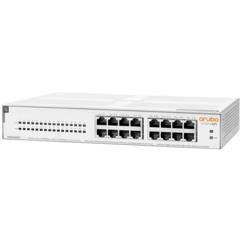 HPE Aruba Instant On 1430 16G Class4 PoE 124W Switch