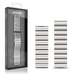 Metallband 22mm, silber