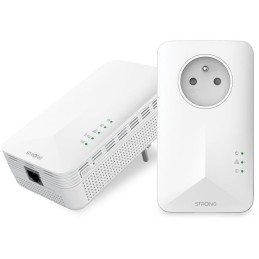 STRONG sada 2 adaptérů Powerline 1000 WF DUO FRV2/ Powerline 1000 Mbit/s/ Wi-Fi 1200 Mbit/s/ 2x LAN/ bílý
