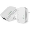 Zestaw 2 adapterów Powerline STRONG WF 600 DUO MINI/ Powerline 600 Mbit/s/ Wi-Fi 300 Mbit/s/ 2x LAN/ biały