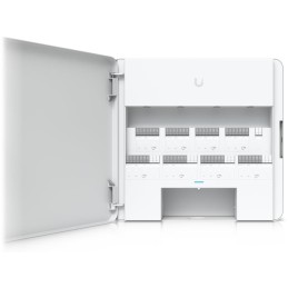 Ubiquiti Enterprise Access Hub - Rozbočovač, 10x GbE, 8x PoE Out 802.3af, 8x relé, 8+8 vstupů, záložní napájení