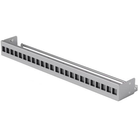 Ubiquiti 24-Port Blank Keystone Patch Panel - Panel do rozvaděče 19", pro keystone, stříbrný, 1U