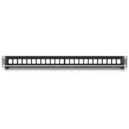 Ubiquiti 24-Port Blank Keystone Patch Panel - Panel do rozvaděče 19", pro keystone, stříbrný, 1U