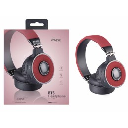 Słuchawki bezprzewodowe PLUS K3553, czarne