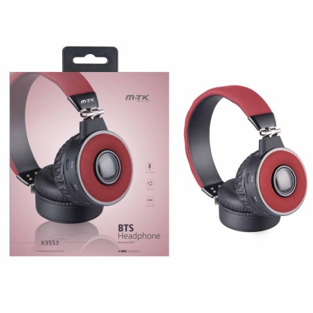 Słuchawki bezprzewodowe PLUS K3553, czarne