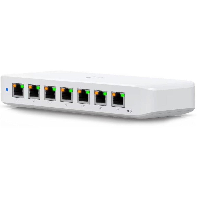 Ubiquiti UniFi Switch Ultra - 8x GbE, 1x PoE++ In, 7x PoE+ Out (bez napájecího adaptéru)
