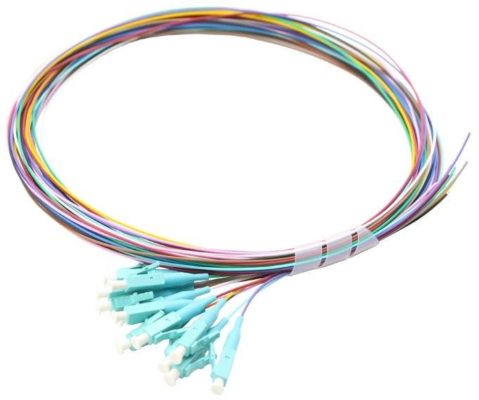 XtendLan FO pigtail LC/APC, 9/125, 0,9mm, 1m, LS0H, ZWP, sada 12 pigtailov rôznej farby, G.652d