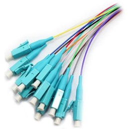 XtendLan FO pigtail LC/APC, 9/125, 0,9mm, 1m, LS0H, ZWP, sada 12 pigtailů různé barvy, G.652d