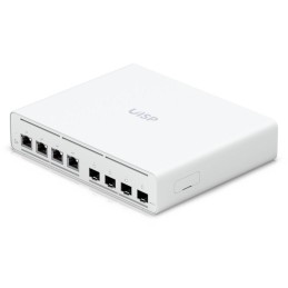 Ubiquiti UISP Switch Plus - 4x 2.5GbE, 4x SFP+, fanless, 4x PoE Out 27V (PoE budget 160 W)