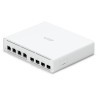 Ubiquiti UISP Switch Plus - 4x 2.5GbE, 4x SFP+, bez wentylatora, 4x PoE Out 27 V (budżet PoE 160 W)