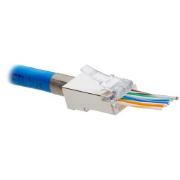 XtendLan Konektor RJ45 CAT5e, STP, EZ type, drát 50u, balení 100ks