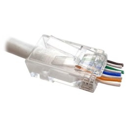 XtendLan Konektor RJ45 CAT6 UTP, EZ type, drát, balení 100ks