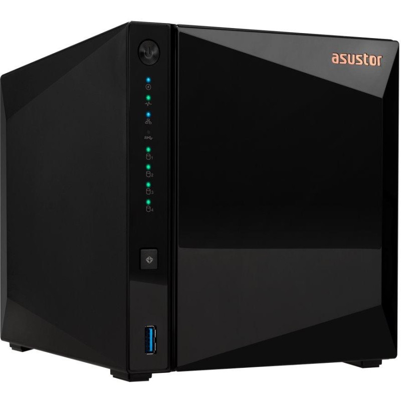 Asustor NAS AS3304T v2   4x 3,5" SATA, Realtek RTD1619B 1.7GHz, 2GB, 2.5GbE x1, USB3.2 Gen1 x3, WOW (Wake on WAN)