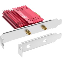 TP-Link Archer TXE75E AXE 5400 Síťová karta, WiFi 6E, Bluetooth 5.2, 574Mbps 2,4GHz/ 2402Mbps 5GHz/ 2402 6GHz, PCI-e