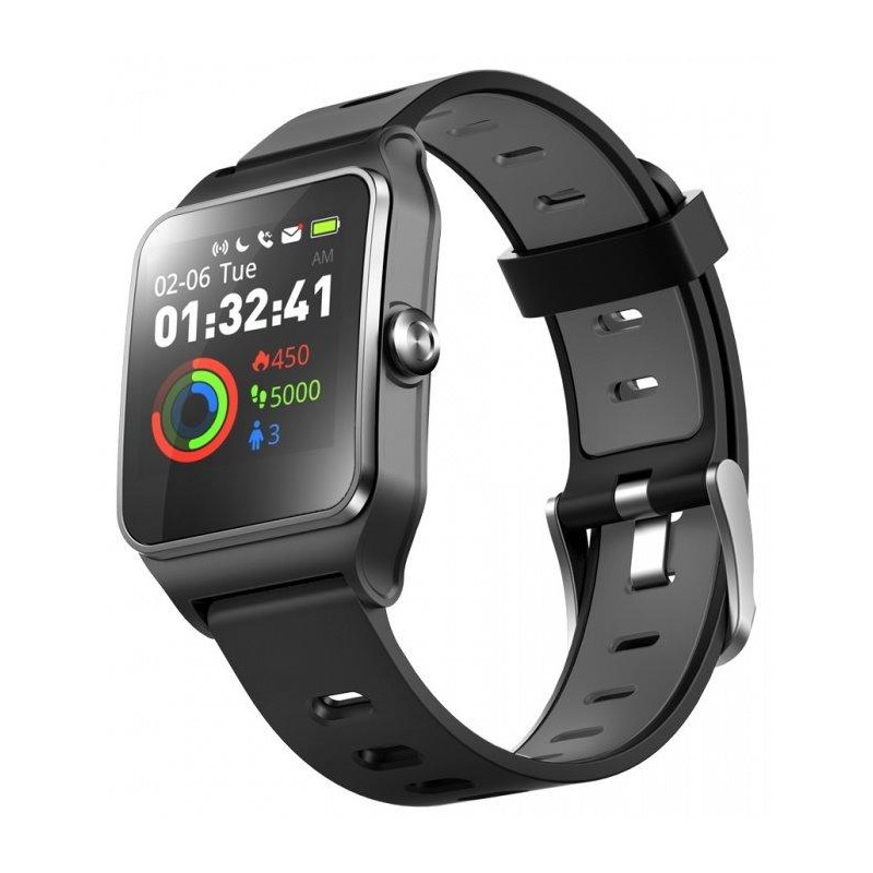 UMAX chytré hodinky U-Band P1 PRO/ 1,3" IPS/ Bluetooth 4.2/ MTK2511/ GPS/ ATM50/ iOS 8.0 +/ Android 4.3 +/ černé