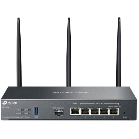 TP-Link ER706W VPN Router WiFi 6, 1x GWAN + 4x GWAN/LAN + 1x GWAN/LAN SFP, USB,  Omada SDN