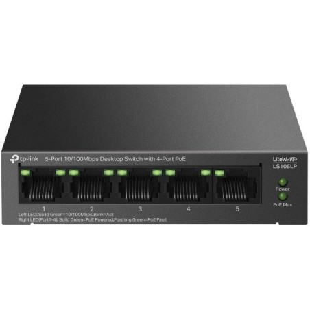 TP-Link LS105LP Switch 1x LAN, 4x LAN s PoE, 41W