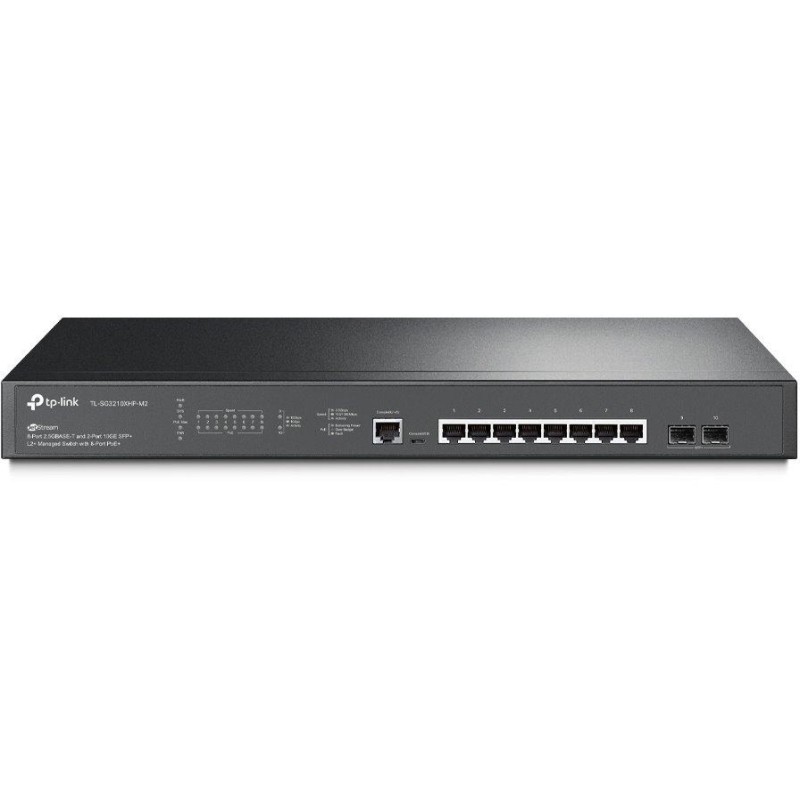 TP-Link TL-SG3210XHP-M2 Switch 8x 2,5GLan/PoE+, 2x 10GSFP+, 240W, Omada SDN