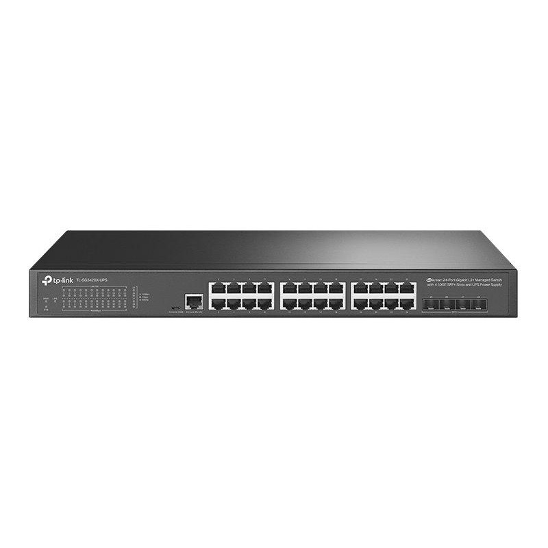 TP-Link TL-SG3428X-UPS JetStream Switch 24x GLan, 4x SFP+ 10G, Omáda SDN