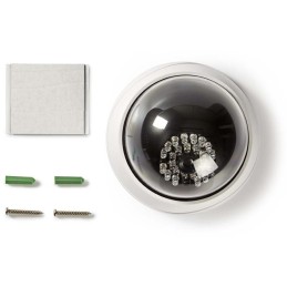 NEDIS atrapa bezpečnostní kamery s infračervenou LED/ dome/ IP44/ venkovní i vnitřní/ bílá