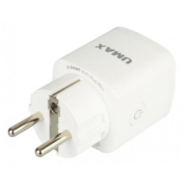 UMAX chytrá zásuvka U-Smart Wifi Plug Mini/ Wi-Fi/ 1x zástrčka/ Amazon Alexa/ Google Assistant/ Android/ iOS/ bílá