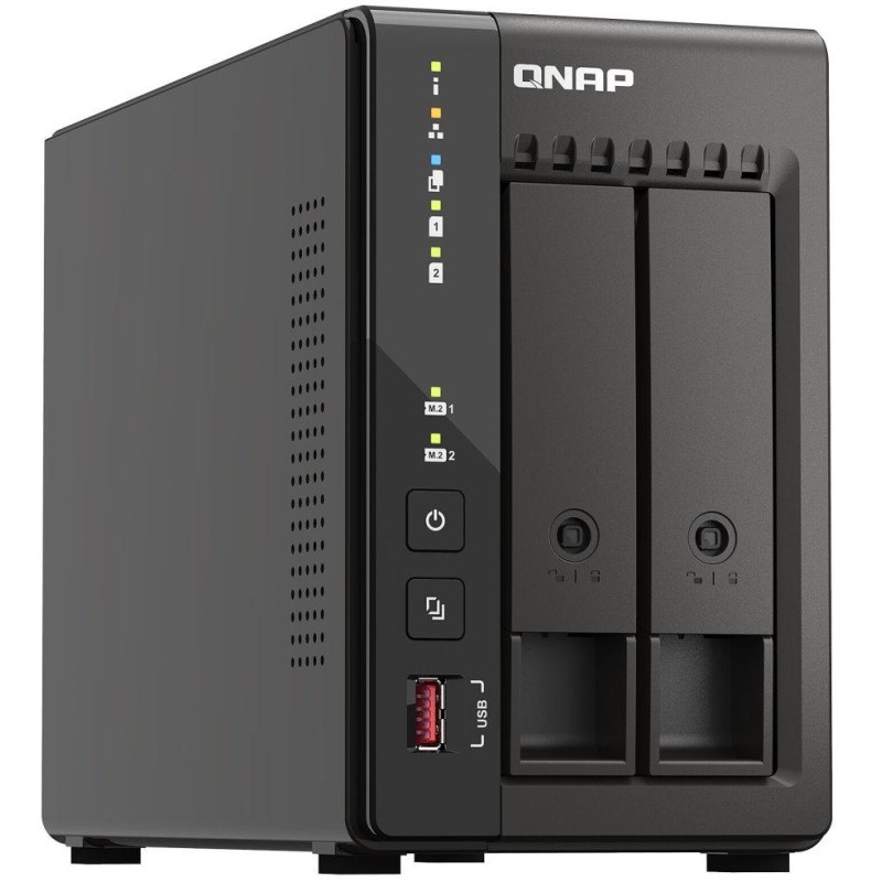 QNAP TS-253E-8G   2 SATA, 8GB RAM, 2x M.2 NVMe slot, 2x HDMI 4K, 2x 2,5GbE, 4x USB