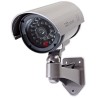 NEDIS atrapa bezpečnostní kamery s infračervenou LED/ bullet/ IP44/ venkovní/ šedá