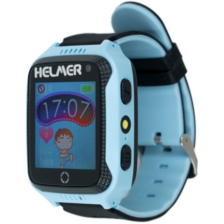 HELMER dětské hodinky LK 707 s GPS lokátorem/ dotykový display/ IP54/ micro SIM/ kompatibilní s Android a iOS/ modré