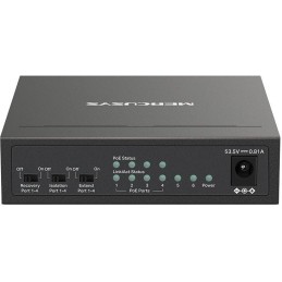 TP-Link Mercusys MS106LP Switch 6-Port, 4x 10/100 Mbps PoE+, 2x LAN, 802.3af/at, 40 W