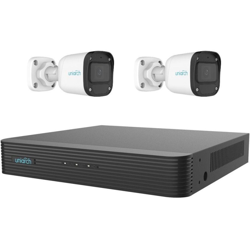 Uniarch by Uniview KIT Bullet / Kamerový systém/ 2x IPC-B122-APF28/ 1x NVR-108E2-P8