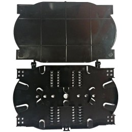 XtendLan plastová optická kazeta s pro uchycení 24 svarků průměru 4mm, svarky vedle sebe